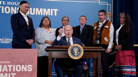 At tribal summit, Biden says he’s working to ‘heal the wrongs of the past’ and ‘move forward’